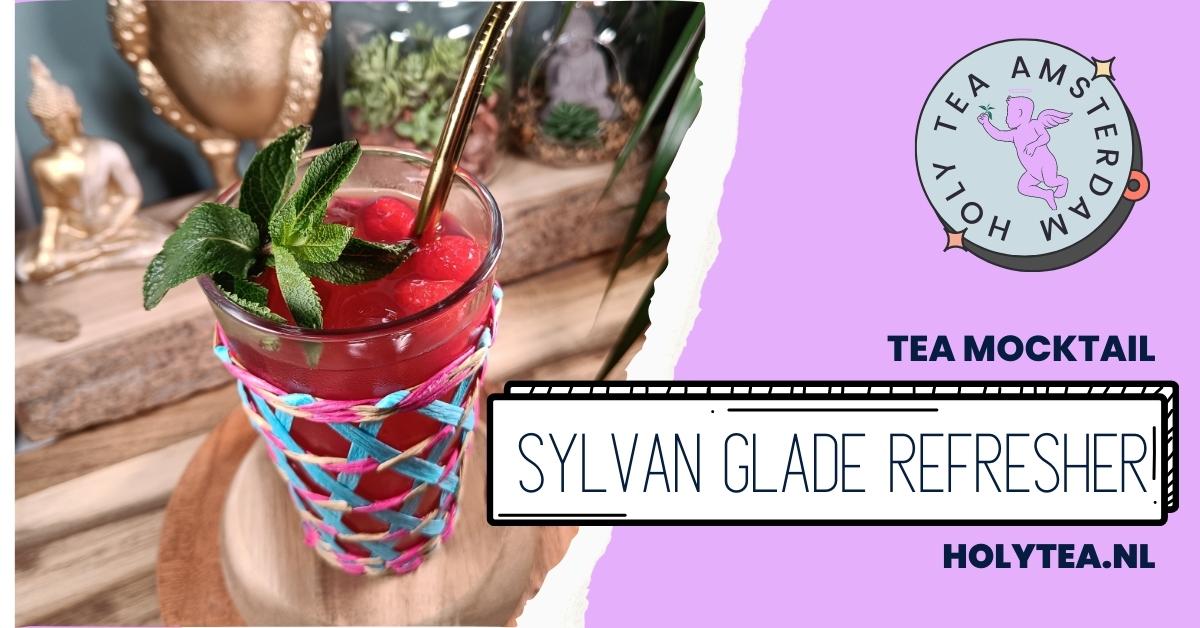 Experience the magic of Holy Tea's Herbal Tea of The Elves in our Sylvan Glade Refresher mocktail. 