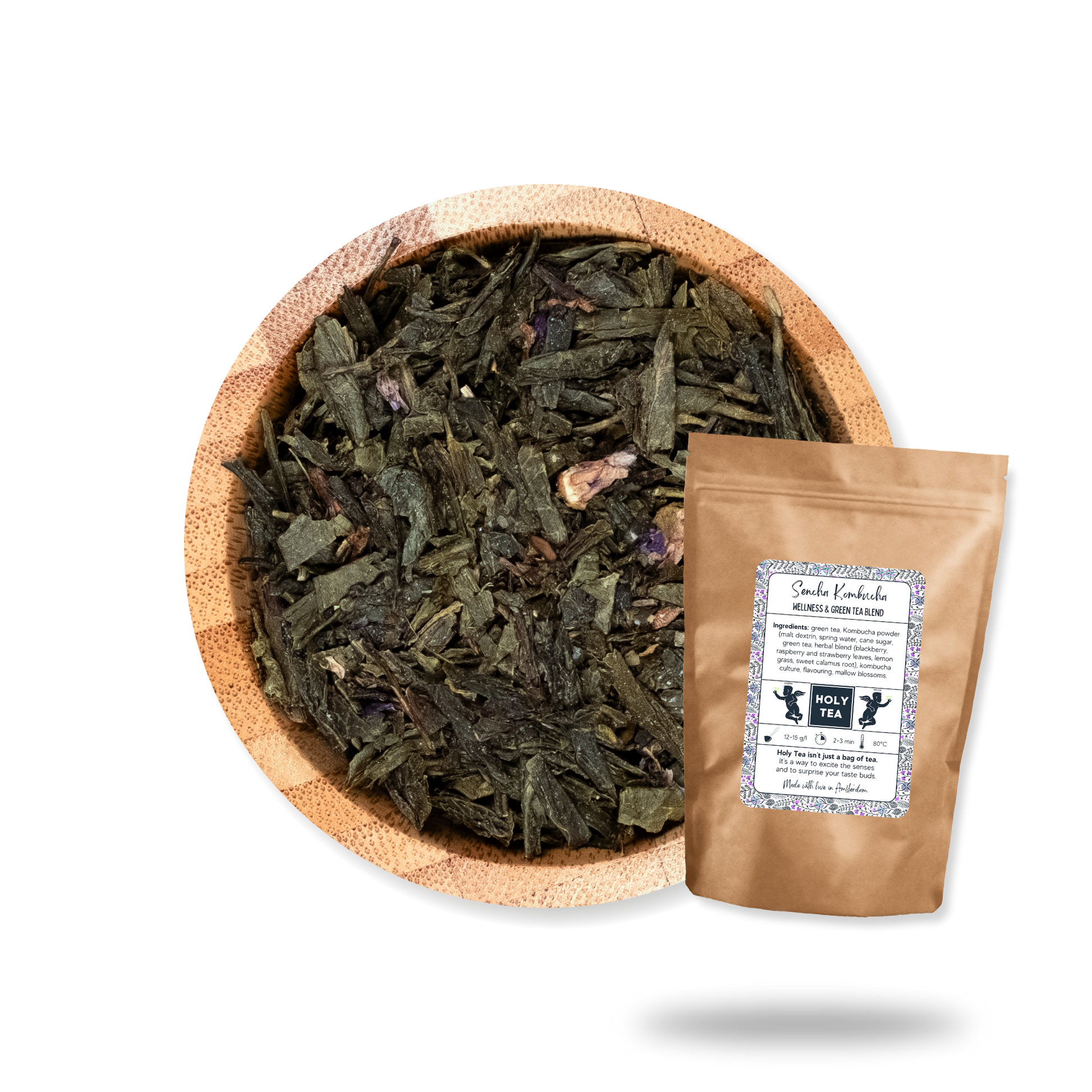 Wellness & Green Tea Blend - Sencha Kombucha - Holy Tea Amsterdam - 50G