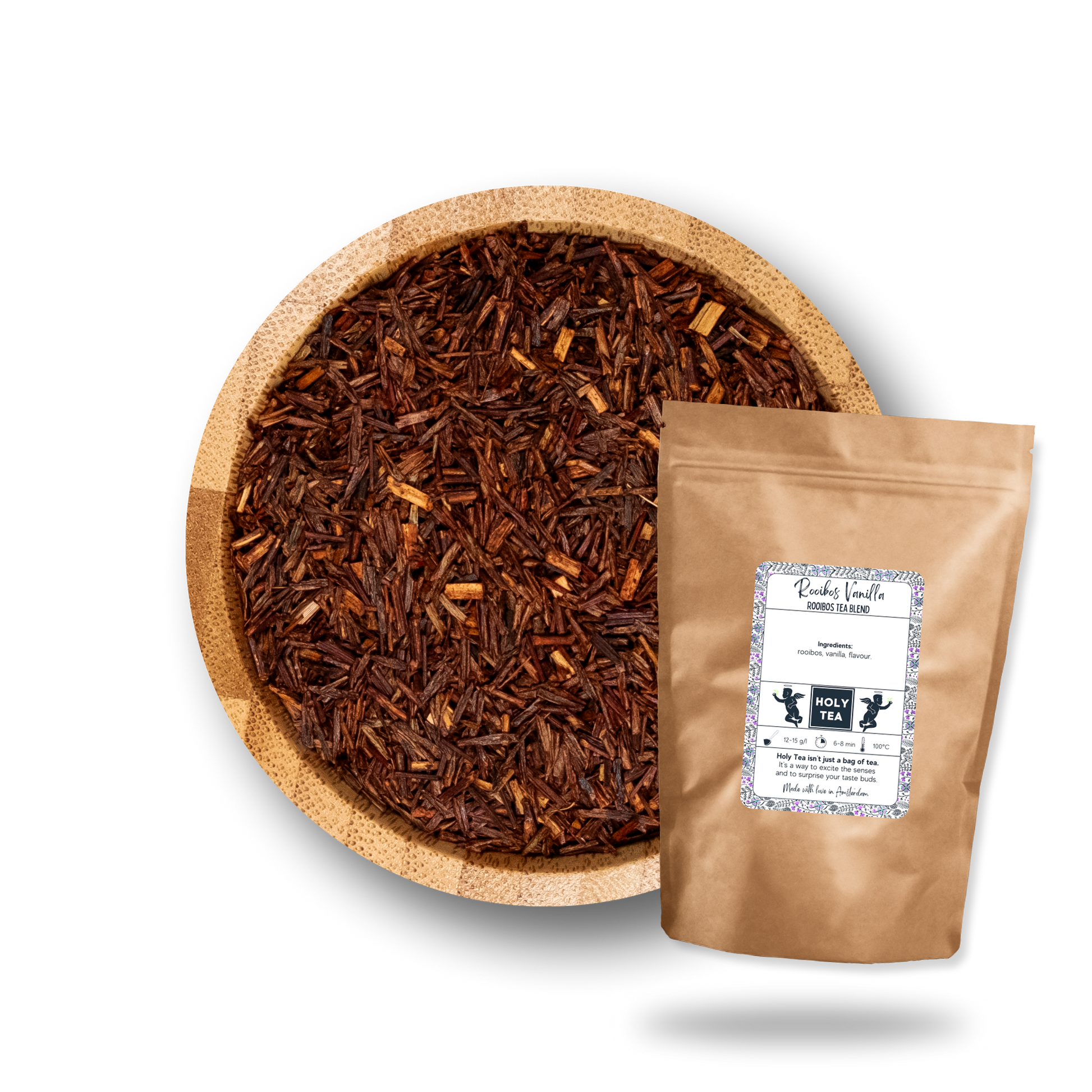 Rooibos Tea Blend - Rooibos Vanilla - Holy Tea Amsterdam - 100G