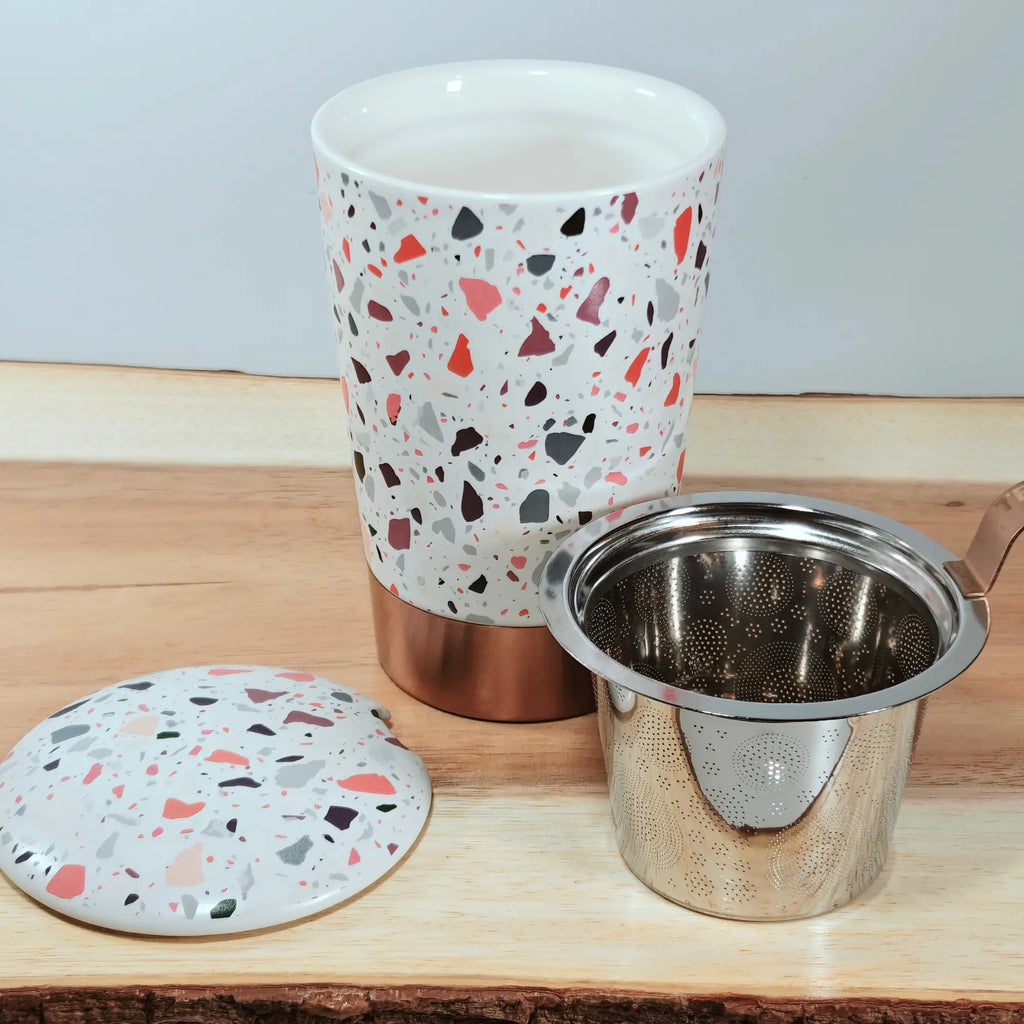 Elevate Your Sipping Experience with the TEAEVE Terrazzo Mug by EigenArt