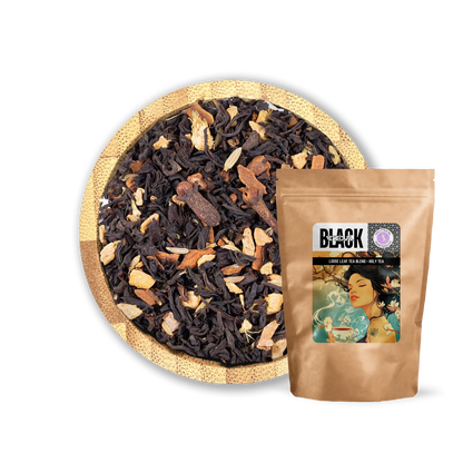 Chai Reverie Black Tea Blend by Holy Tea, a spiced Assam tea with cinnamon, ginger, and cardamom. - 100G