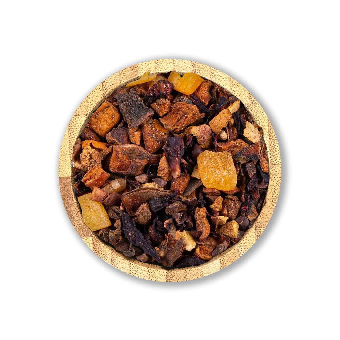 Gingerbread Delight Tea Blend by Holy Tea, a festive mix of apple, cinnamon, orange, and holiday spices.