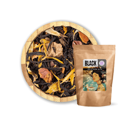 Cinnamon Biscotti Tea by Holy Tea, a rich black tea blend with cinnamon, vanilla, and Spekulatius spices. - 100G