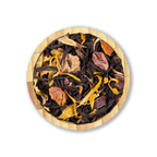 Cinnamon Biscotti Tea by Holy Tea, a rich black tea blend with cinnamon, vanilla, and Spekulatius spices.