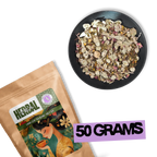 Aether of Crete herbal tea 50 grams packaging by Holy Tea Amsterdam – organic Mediterranean mountain blend.