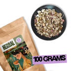 Aether of Crete herbal tea 100 grams pouch by Holy Tea Amsterdam – loose leaf Greek mountain herbal infusion.