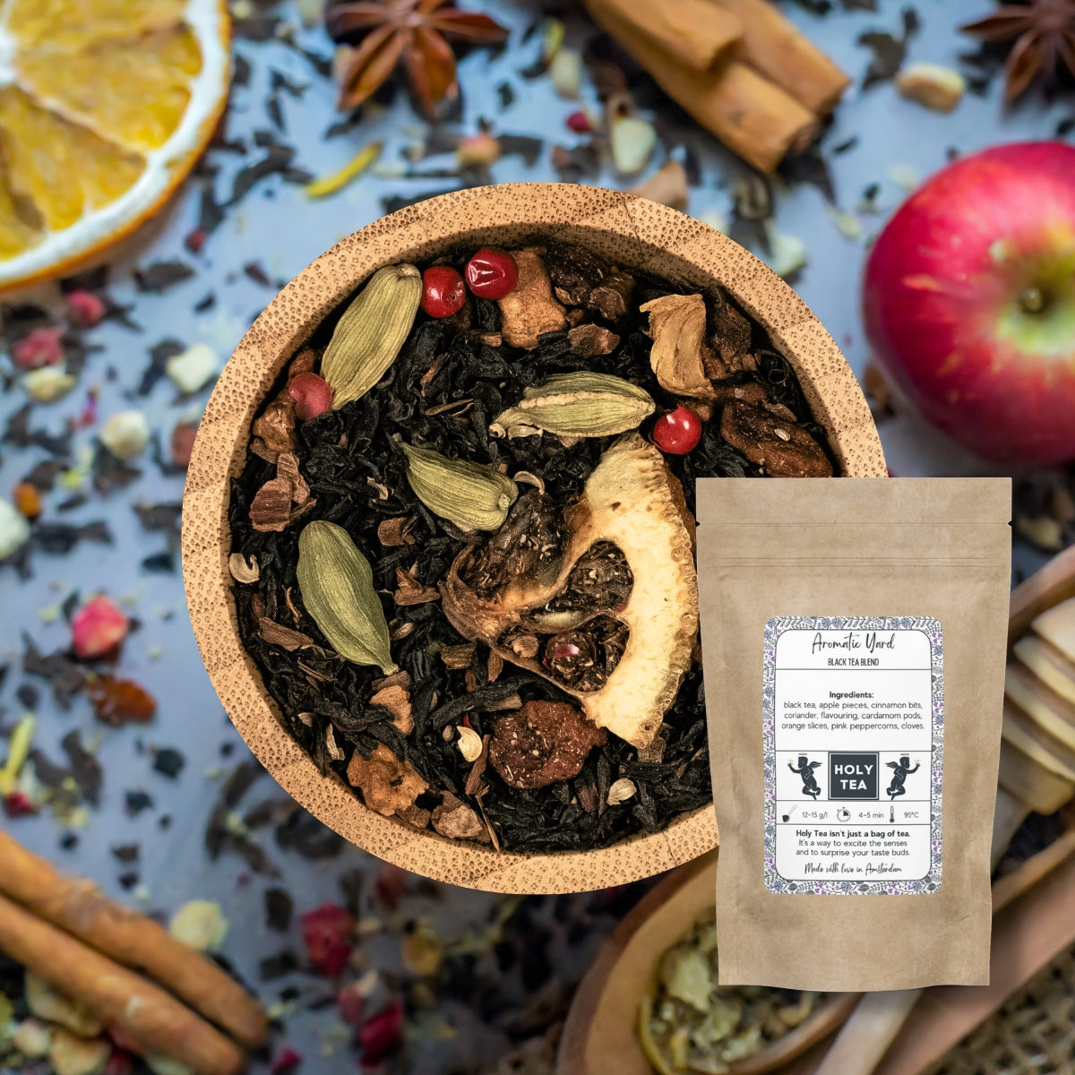 Black Tea Blend - Aromatic Yard - Holy Tea Amsterdam - 50G