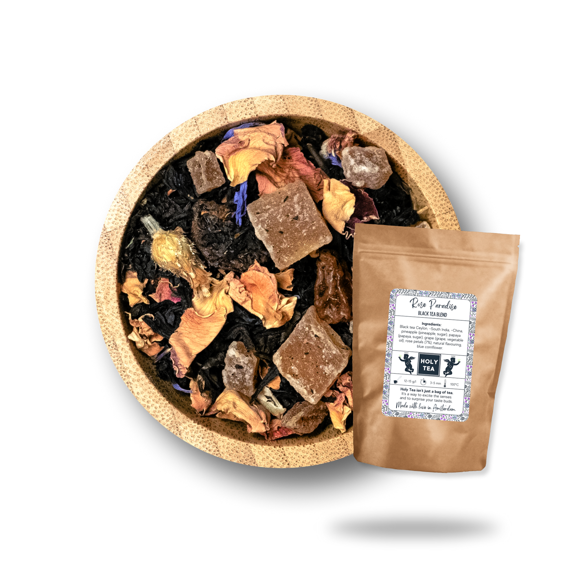 Black Tea Ceylon Blend - Rose Paradise - Holy Tea Amsterdam - 50G