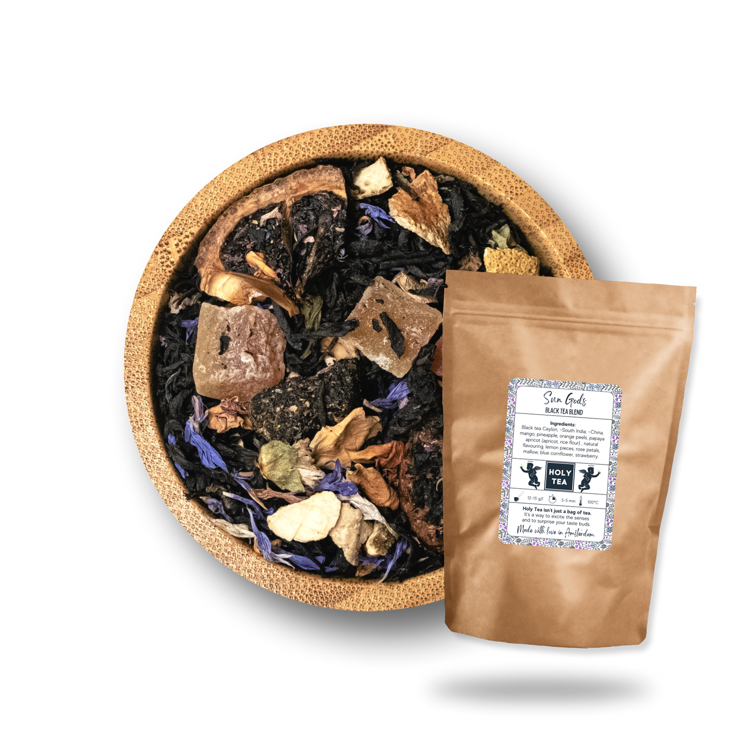 Black, Herbal & Fruit Tea Blend - Sun Gods - Holy Tea Amsterdam - 100G