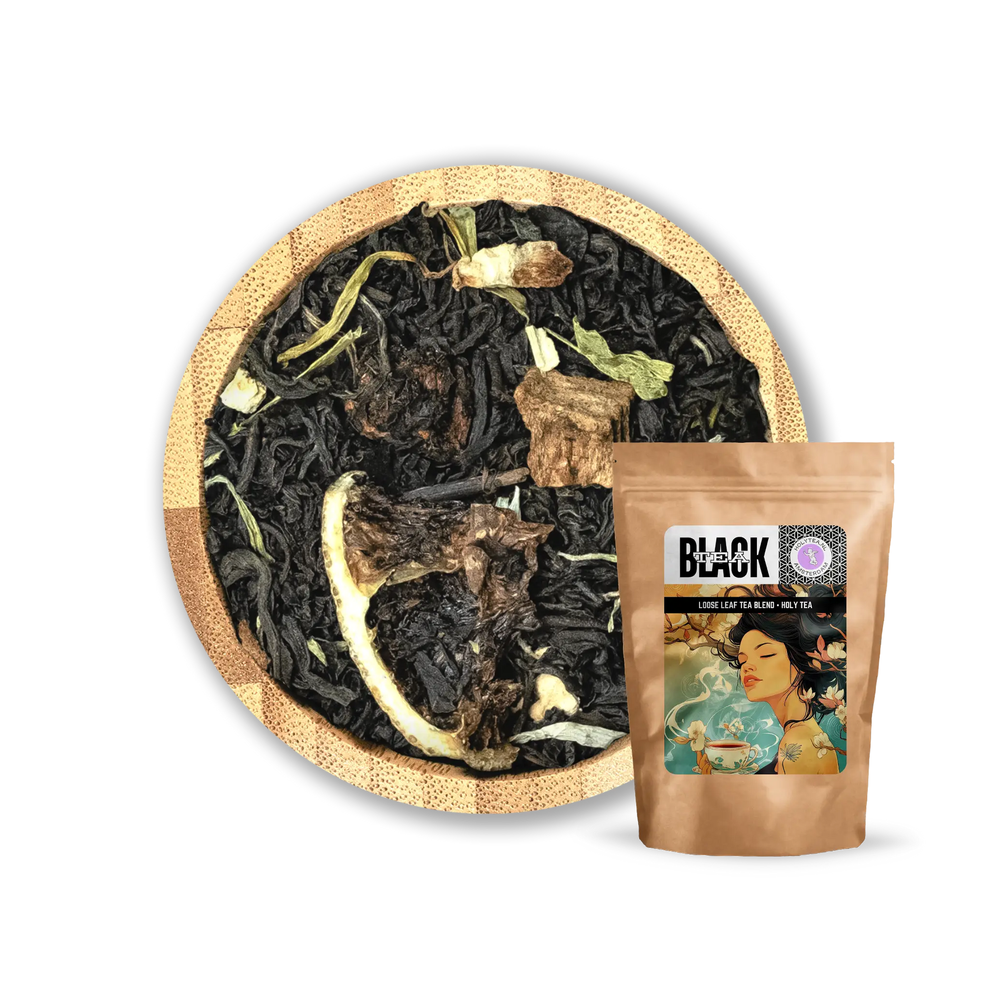 Costa Rica Mix - Black Tea with Tangerine, Kiwi & Passionflower | Holy Tea - 50G