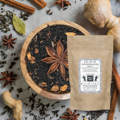 Organic, Mediterranean & Black Tea Blend - Cretan Chai Bio - Holy Tea Amsterdam - 100G