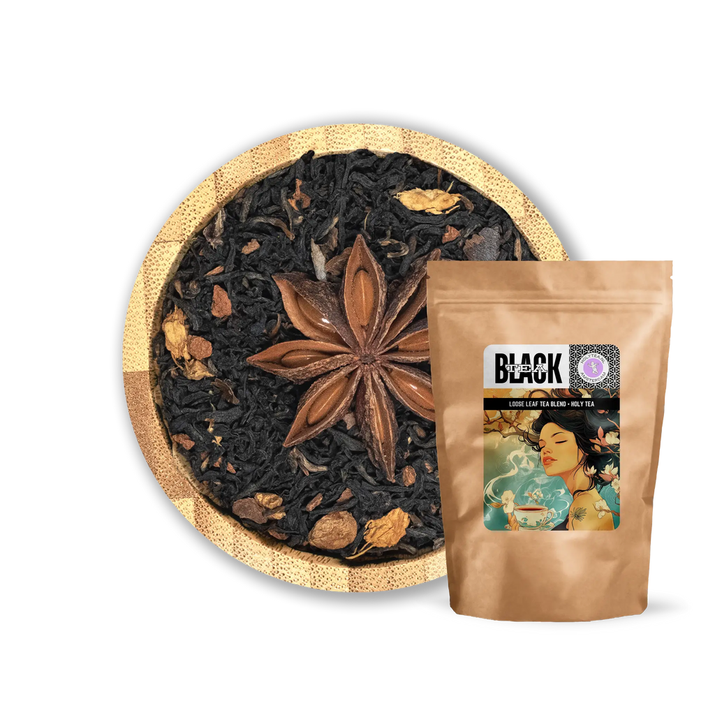Cretan Chai – Mediterranean Black Tea with Cinnamon, Carob & Spices | Holy Tea - 100 Grams
