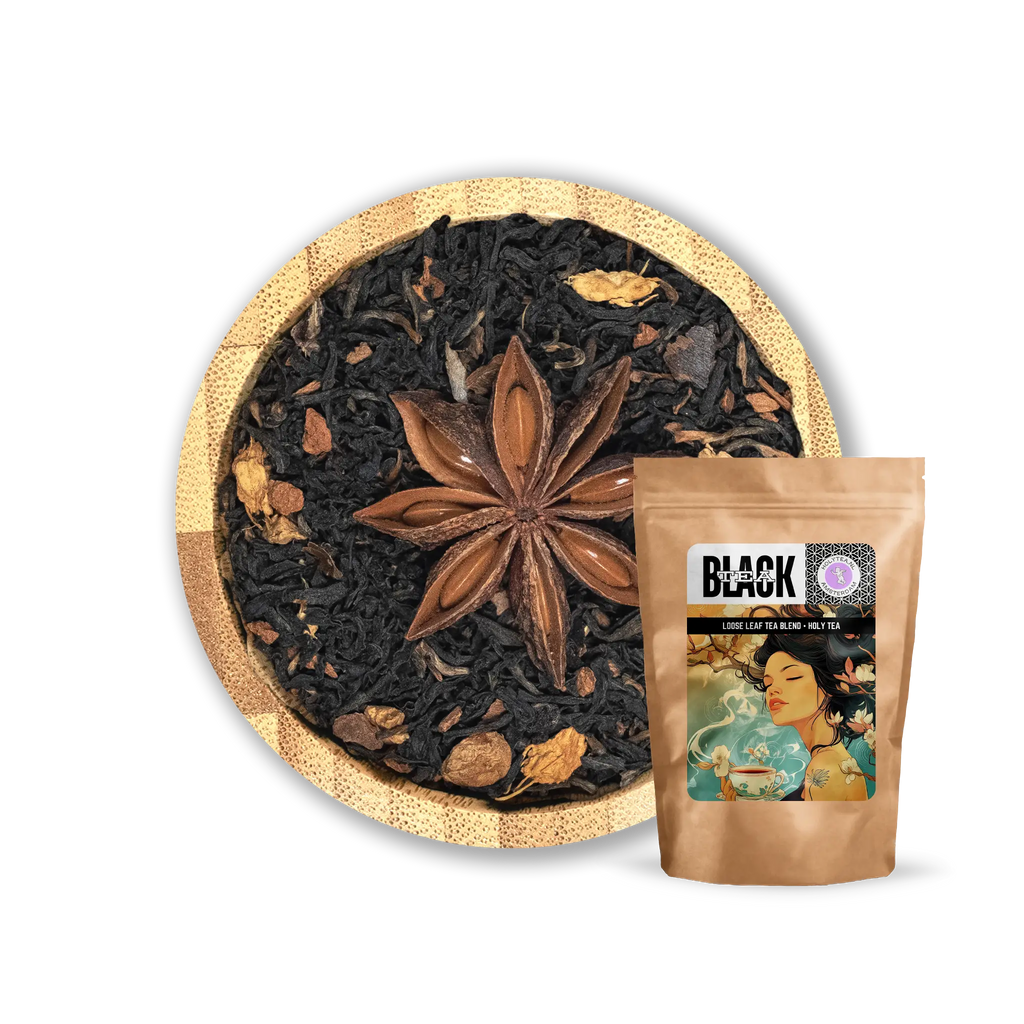 Cretan Chai – Mediterranean Black Tea with Cinnamon, Carob & Spices | Holy Tea - 50 Grams