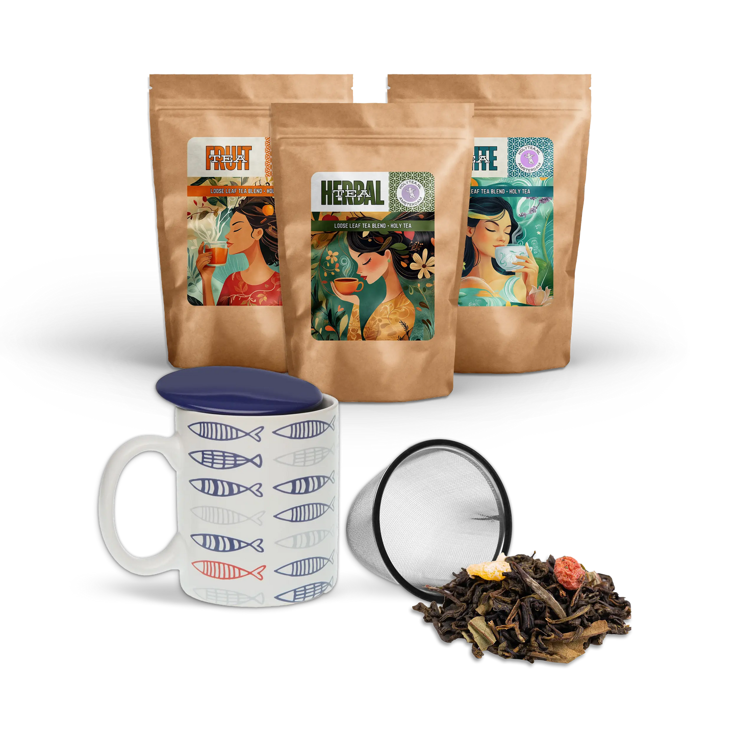 Celebrate the holidays with HOLY TEA's Christmas Tea Gift Bundle! Choose 3 delicious Christmas tea blends and an optional artisan stoneware tea cup.