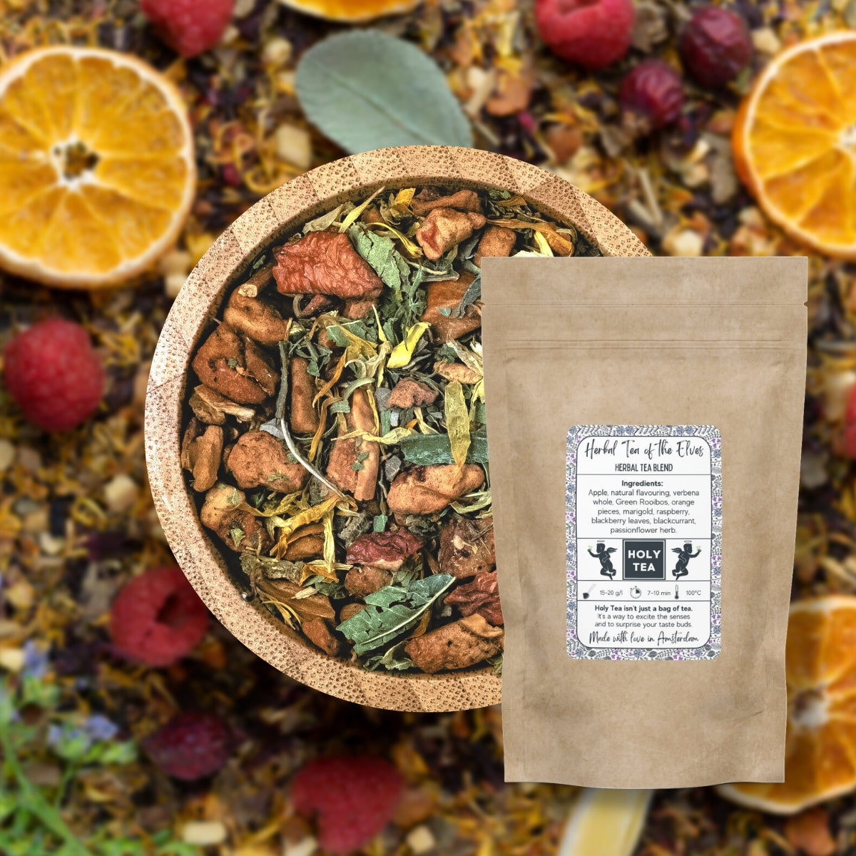 Herbal Tea Blend - Herbal Tea of the Elves - Holy Tea Amsterdam - 100G