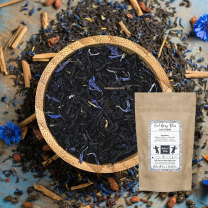 Black, Fruit & Herbal Tea Blend - Earl Grey Blue - Holy Tea Amsterdam - 50G