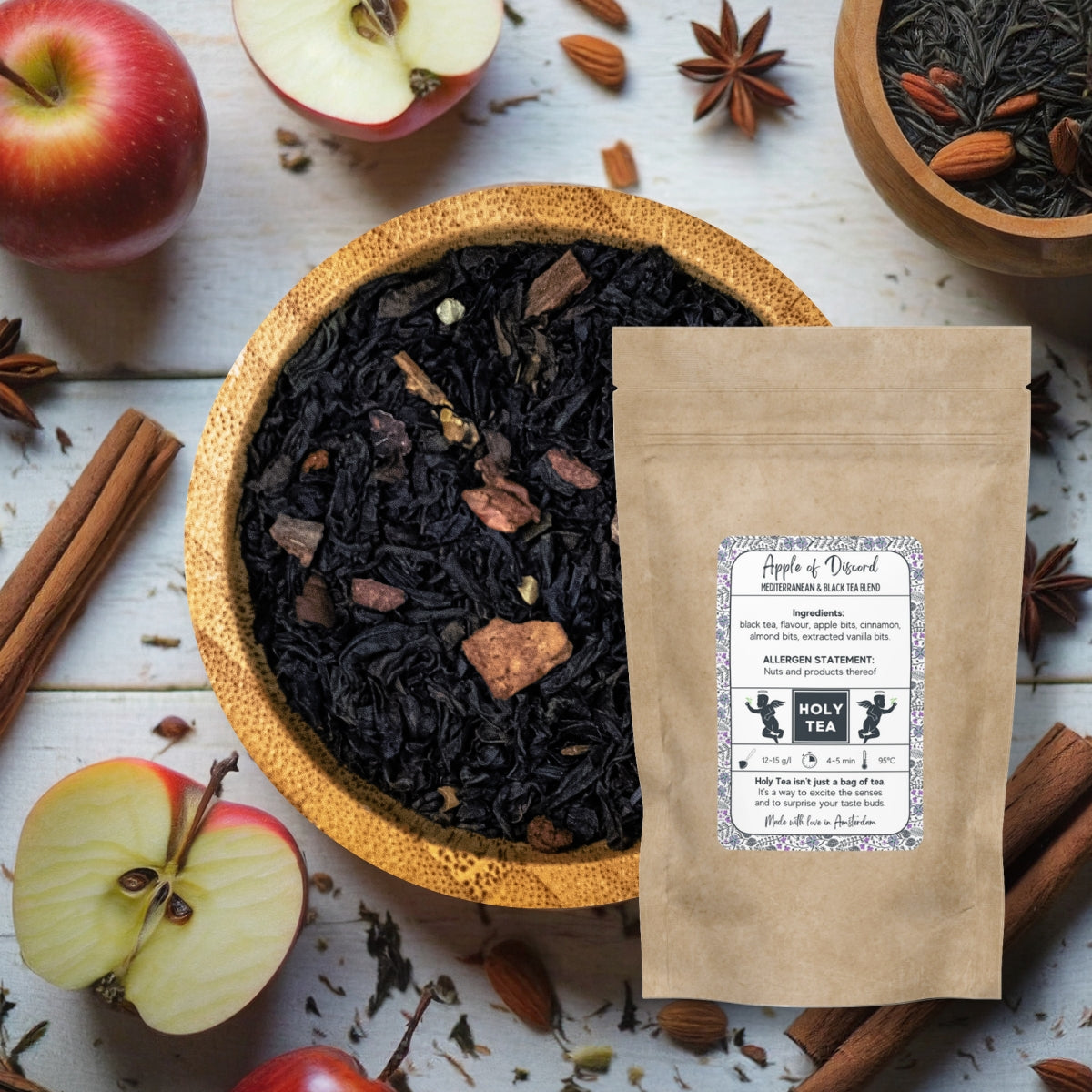 Mediterranean & Black Tea Blend - Apple of Discord - Holy Tea Amsterdam - 100G