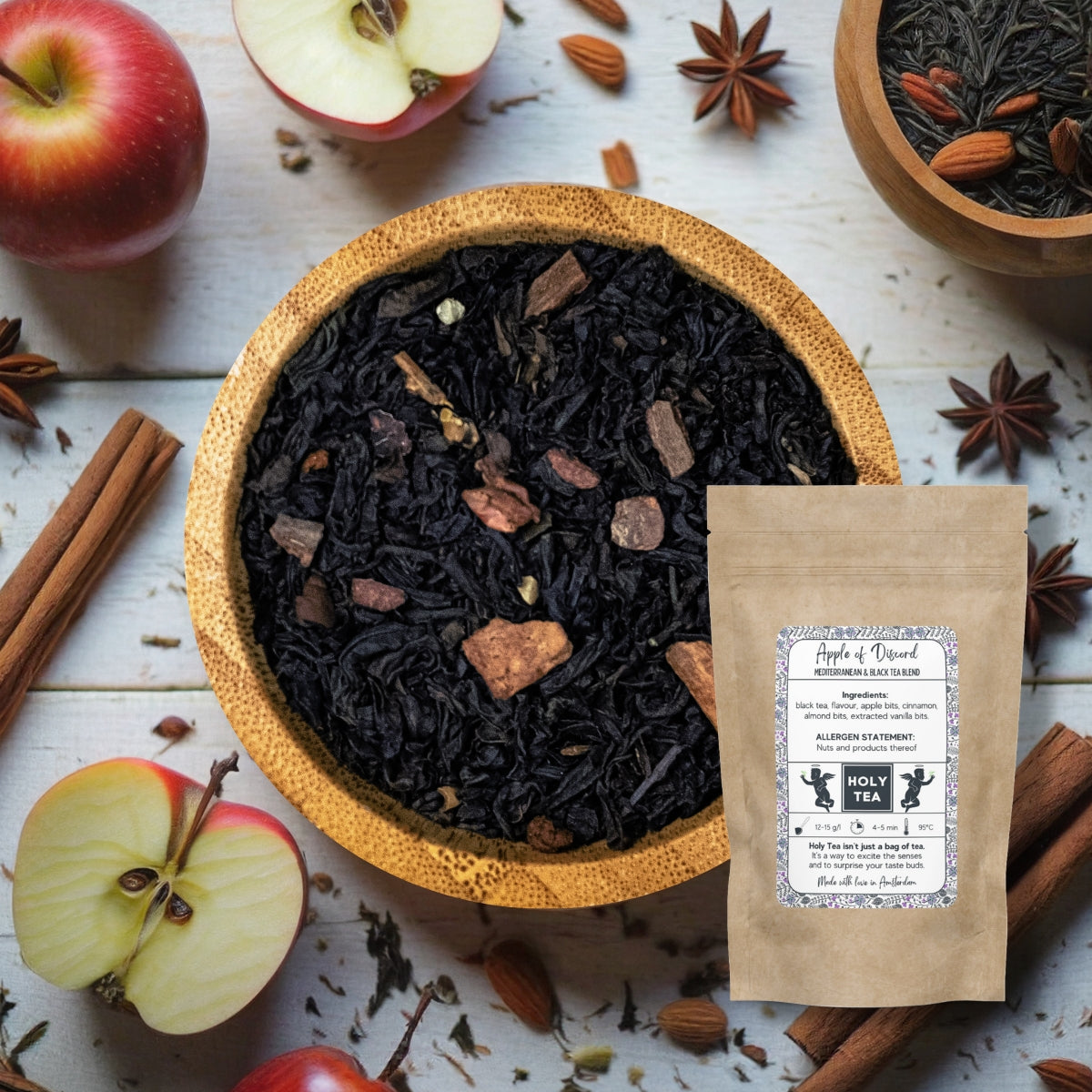 Mediterranean & Black Tea Blend - Apple of Discord - Holy Tea Amsterdam - 50G