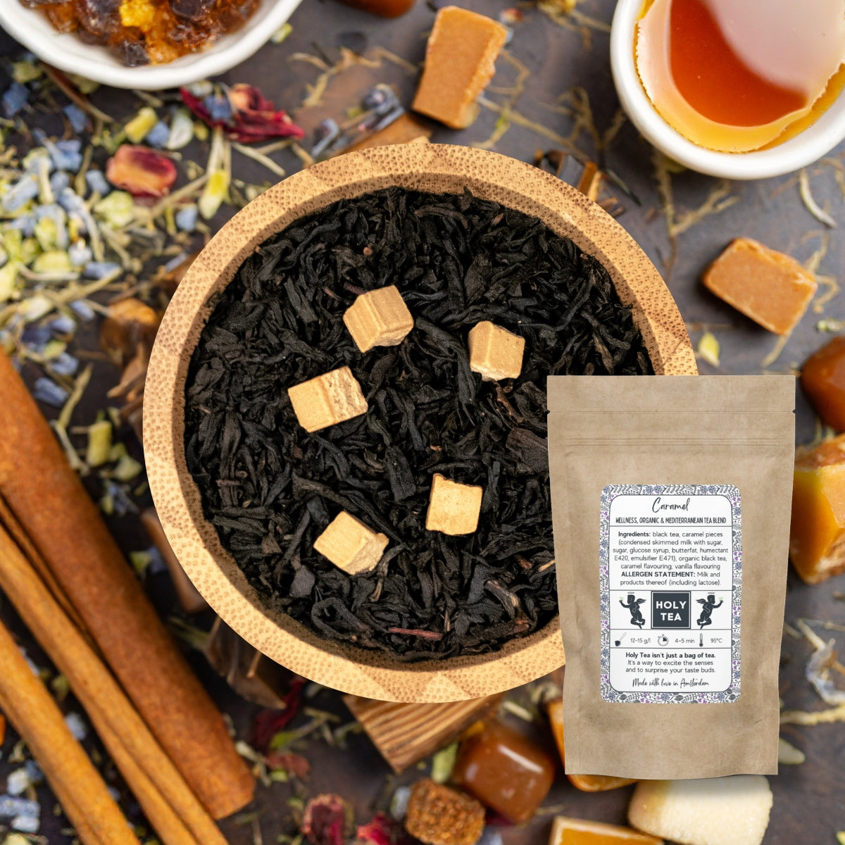 Black Tea Blend - Caramel - Holy Tea Amsterdam - 50G