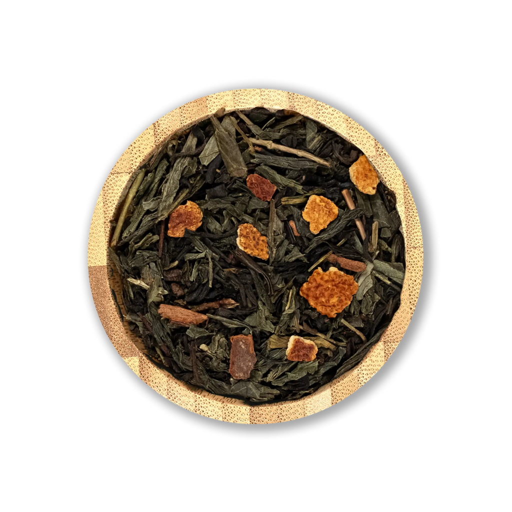 Marco Polo – Krydret grøn og sort te med appelsin, kardemomme og nellike