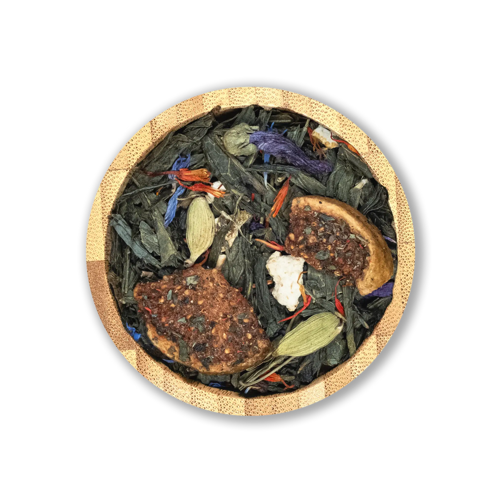 Oriental Saffron – Luxurious Green Tea with Saffron, Dates & Cardamom