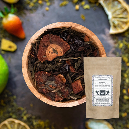 Pu-Erh, Green, Fruit & Herbal Tea Blend - Pu-Erh Summer Breeze - Holy Tea Amsterdam - 50G