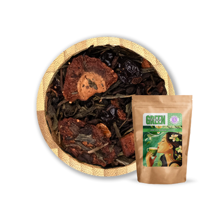 Pu-Erh Summer Breeze – Pu-Erh & Green Tea with Strawberry & Kiwi | Holy Tea - 50 Grams