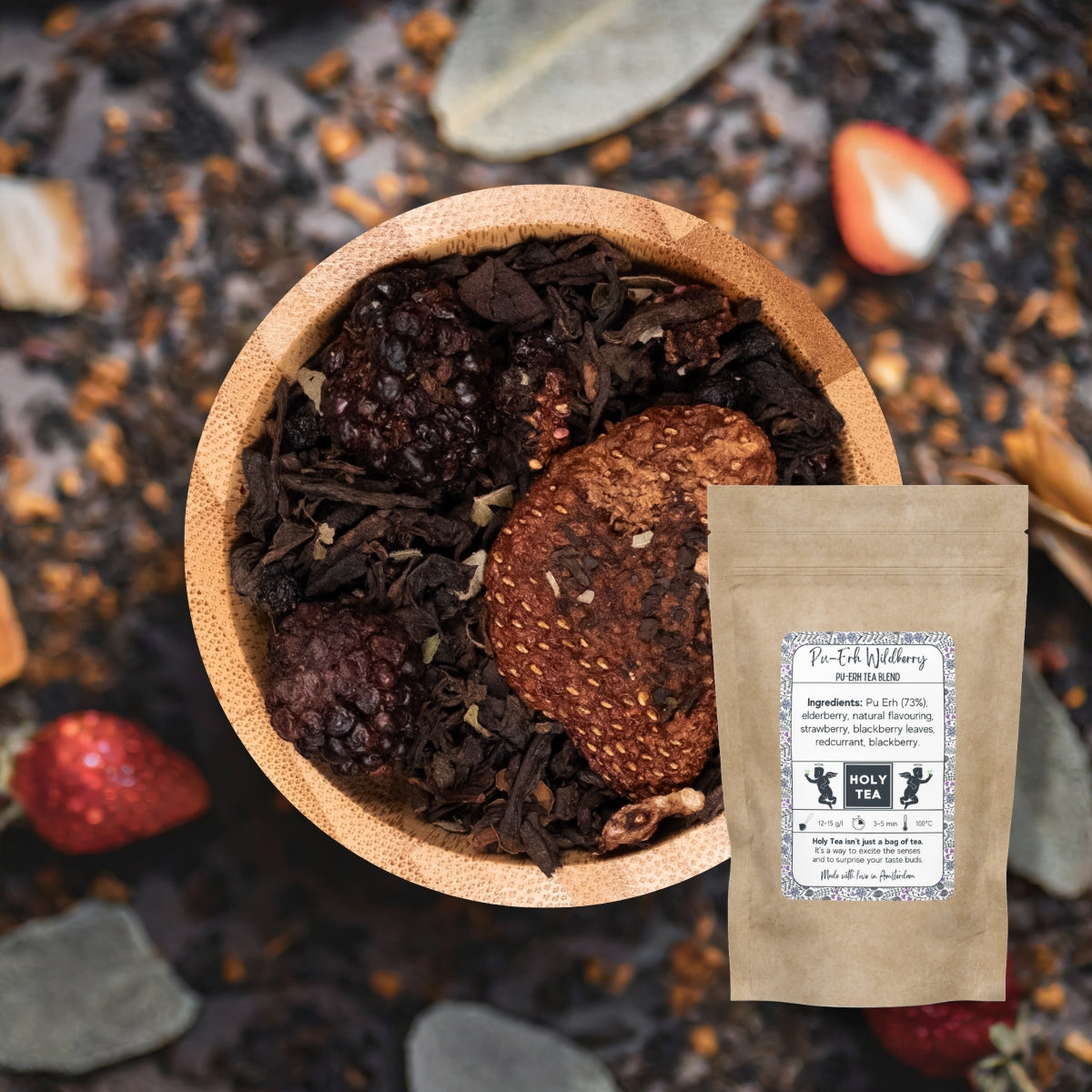 Unleash the Wilderness of Flavors with Pu-erh Wildberry by Holy Tea - 50G