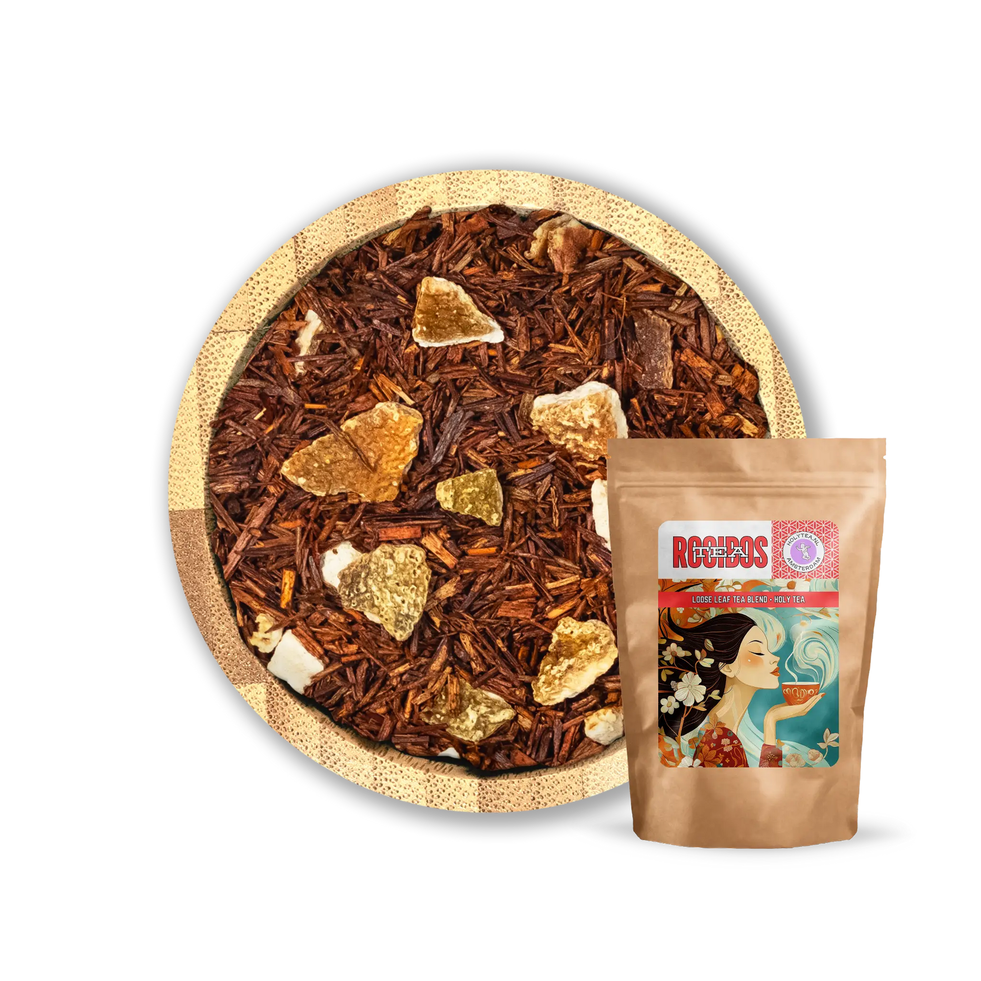 Rooibos Orange - Rooibos Tea with Zesty Orange Peel - Holy Tea - 50G