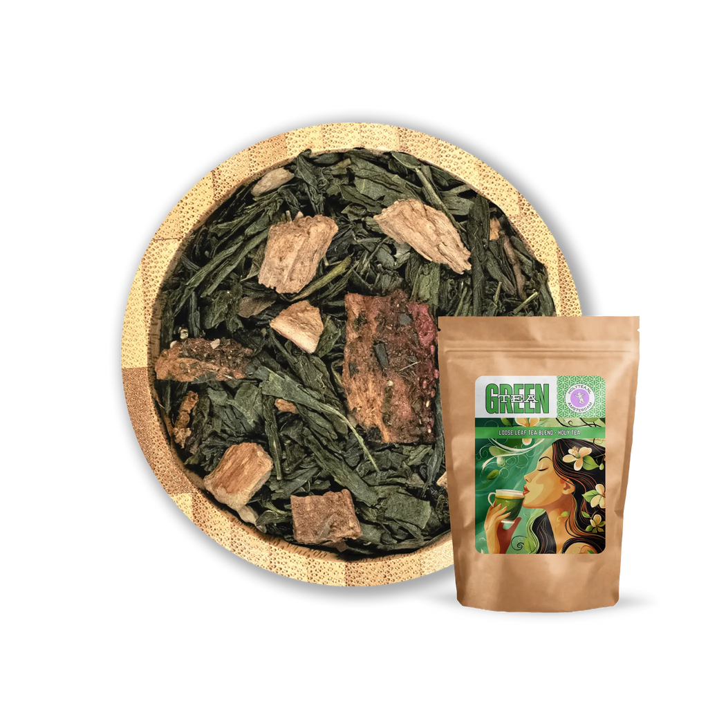 Aardbeienrabarber – Verfrissende groene thee met zoete aardbeien en zure rabarber