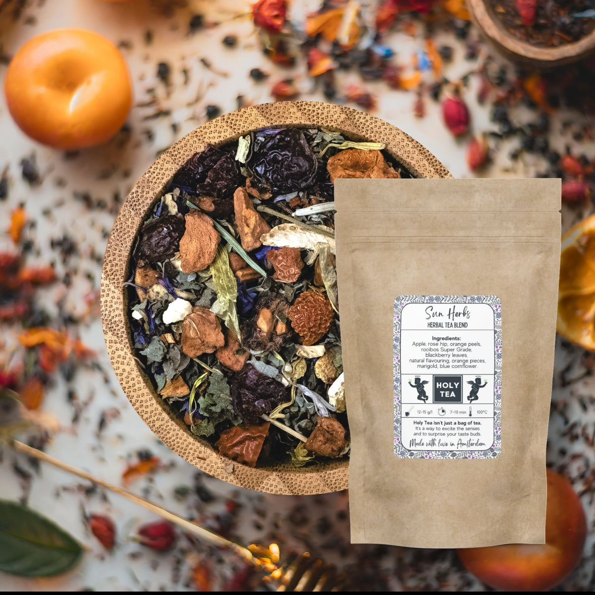 Herbal Tea Blend - Sun Herbs - Holy Tea Amsterdam - 100G