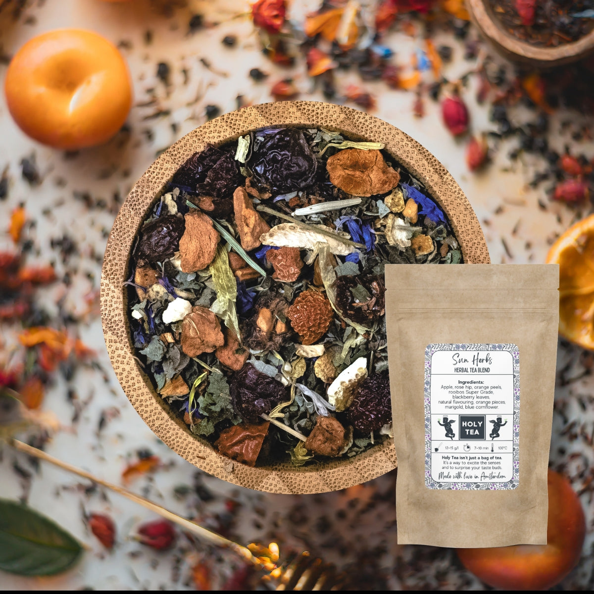 Herbal Tea Blend - Sun Herbs - Holy Tea Amsterdam - 50G
