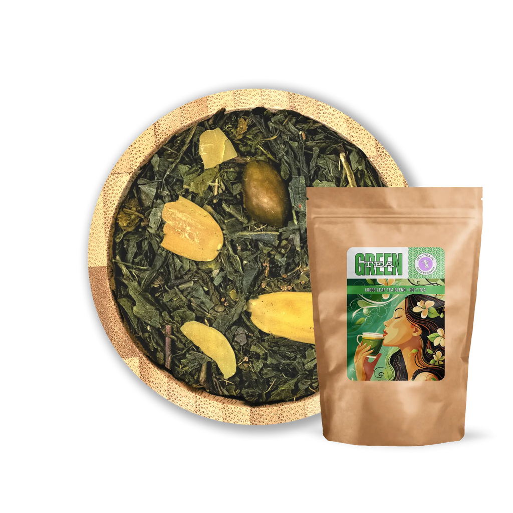 Teardrop of Chios – Thé Vert Méditerranéen avec Pistache, Amande & Mastiha