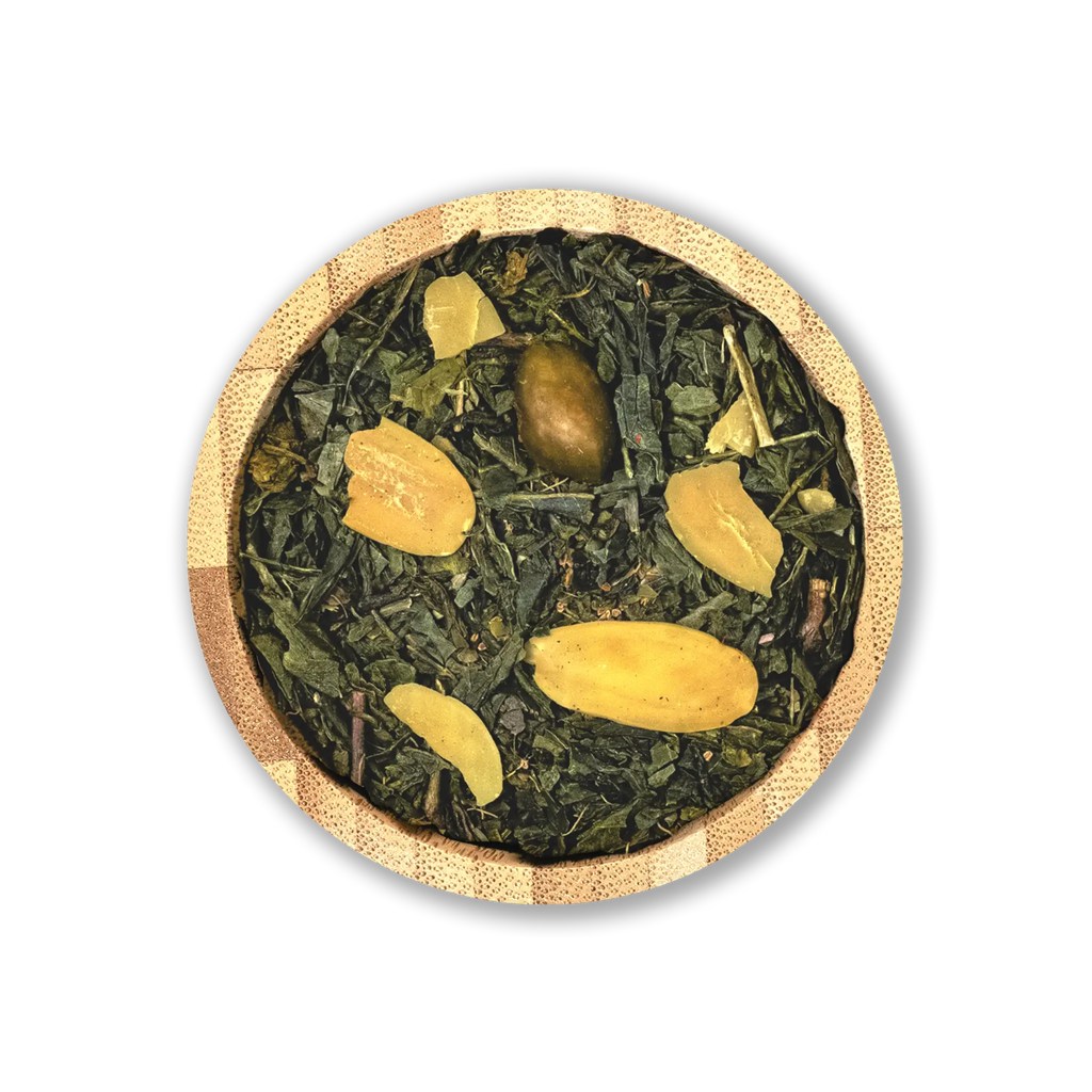 Teardrop of Chios – Thé Vert Méditerranéen avec Pistache, Amande & Mastiha