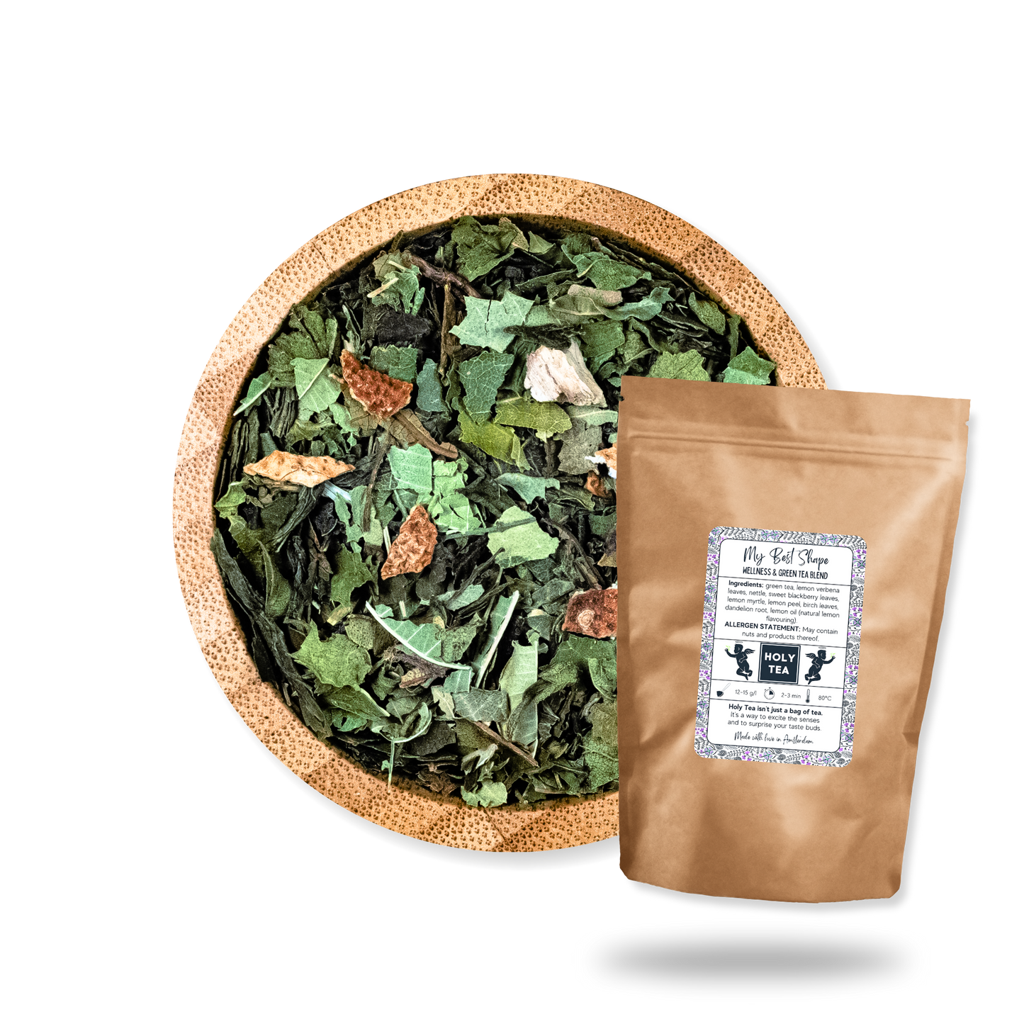 Wellness & Green Tea Blend - My Best Shape - Holy Tea Amsterdam - 100G