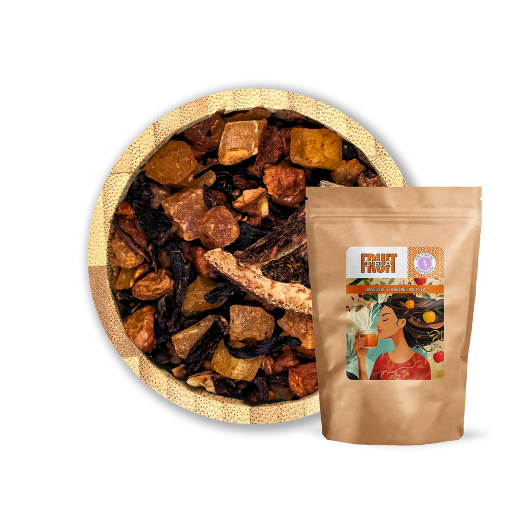 Yummy Shot Tea - Fruit Tea with Papaya, Mango & Pomegranate - Holy Tea - 100G