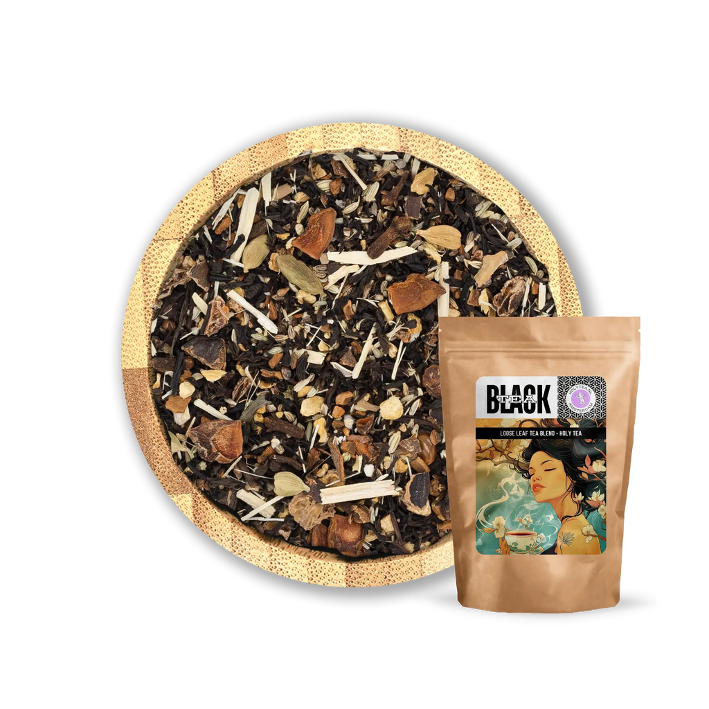 Silk Road Flame – Bold Chai Blend with Smoky Lapsang, Ginger & Carob
