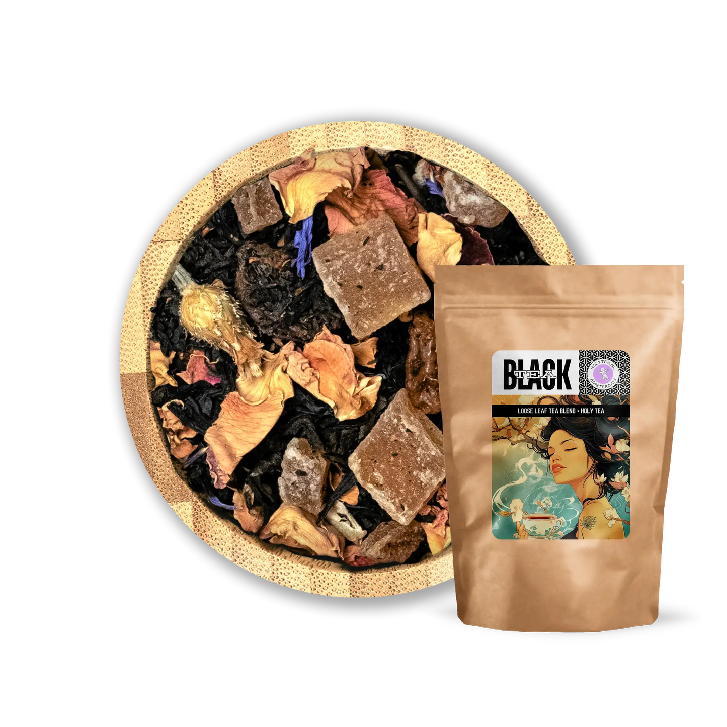 Rose Paradise – Black Tea with Pineapple, Papaya & Rose Petals | Holy Tea - 100 Grams