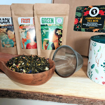 Té Navideño ✚ Taza con Infusor ➞ Paquete Regalo | 12% DE DESCUENTO