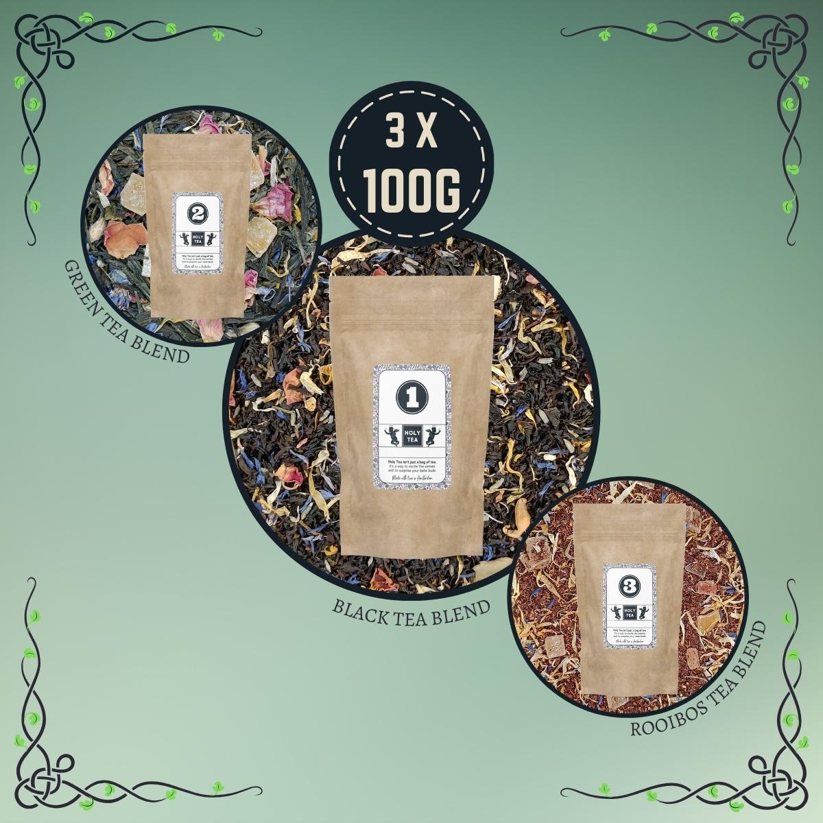 Premium Loose-Leaf Tea Box - Holy Tea Amsterdam - 3 x 100g